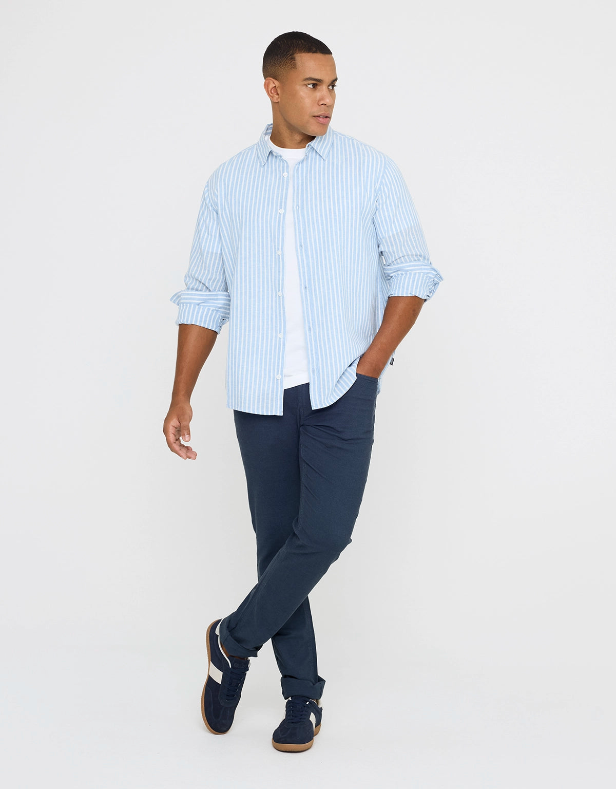 Men's Drawstring Pants for AdjustabilityPantalón Largo Azul Marino - Millside