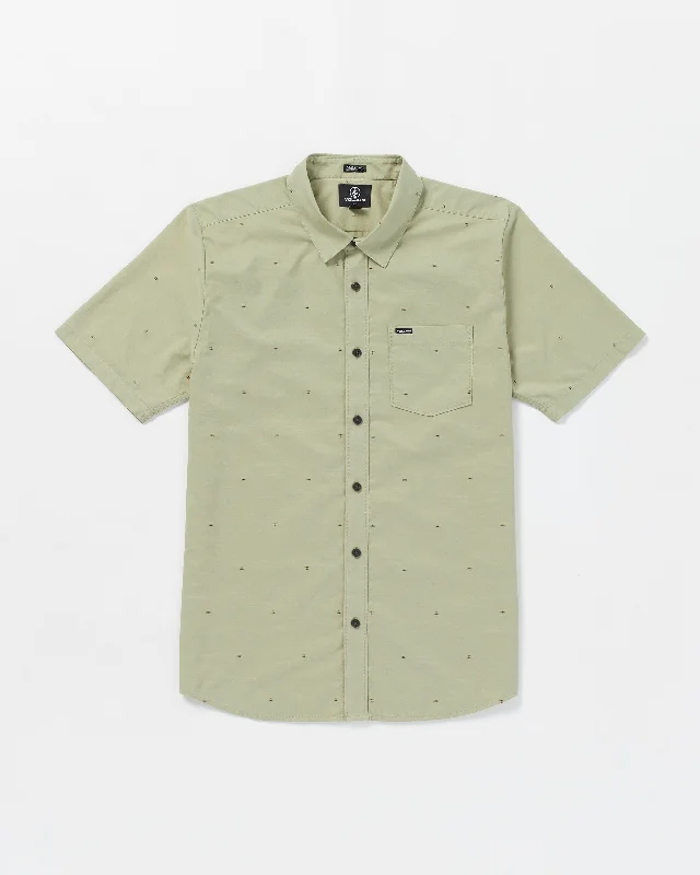 Dark Indigo Men's JeansBankstone Woven Short Sleeve Shirt - Green Tea
