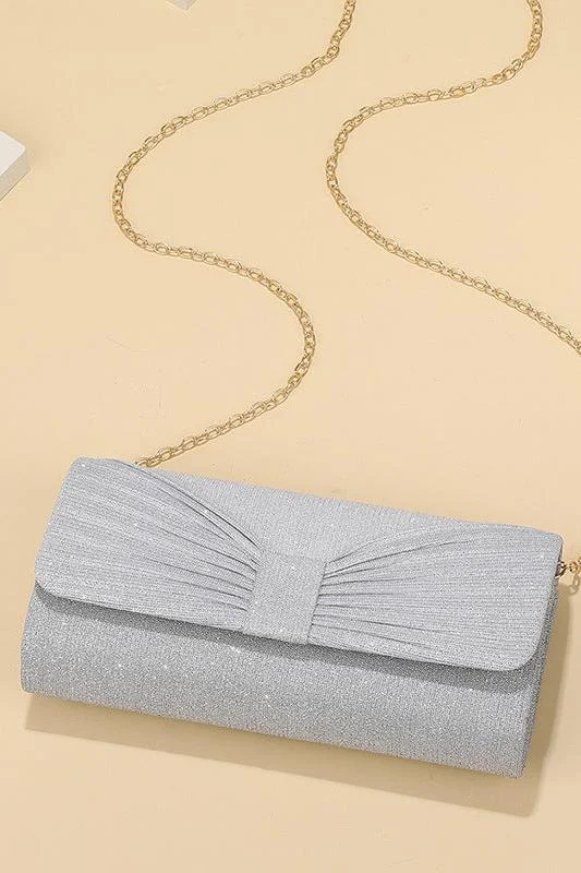 women's made-to-order dressesElegant Bow Pleated Evening Bag