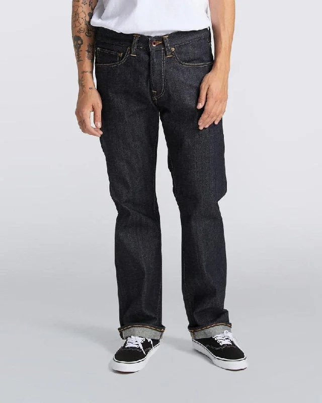Workwear Men's JeansEdwin ED-47 Regular Fit Mens Jeans - 14oz Red Listed Selvage Denim / Blue Unwashed