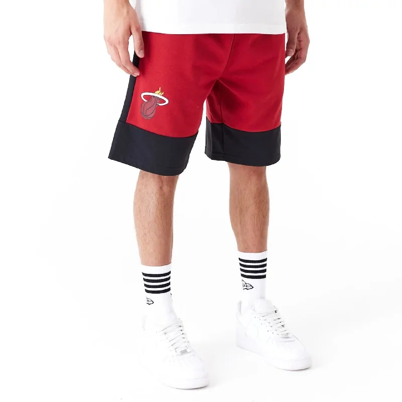 Men's Button-Fly Pants for a Traditional TouchMiami Heat NBA Colour Block Dark Red Shorts Men's Button-Fly Pants for a Traditional TouchMiami Heat NBA Colour Block Dark Red Shorts