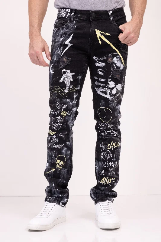 Men's Jeans for Everyday WearAlien Denim Jeans - Black
