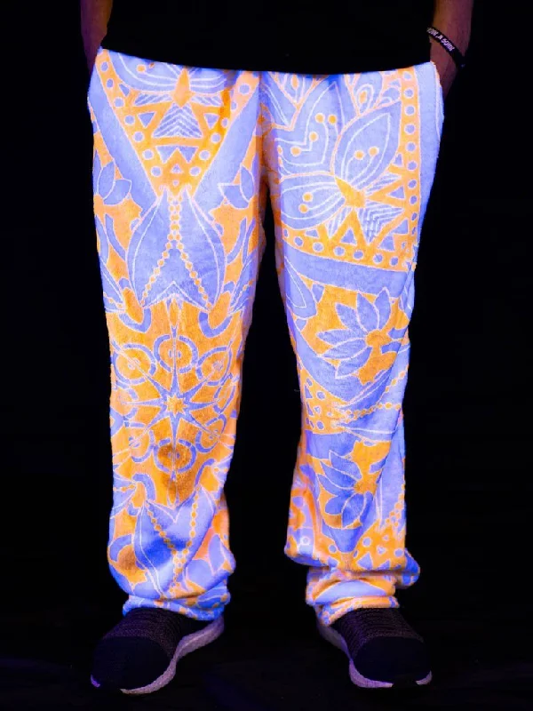 Men's Pants with Turn-Up CuffsNeon Lotus Unisex Dream Jammies