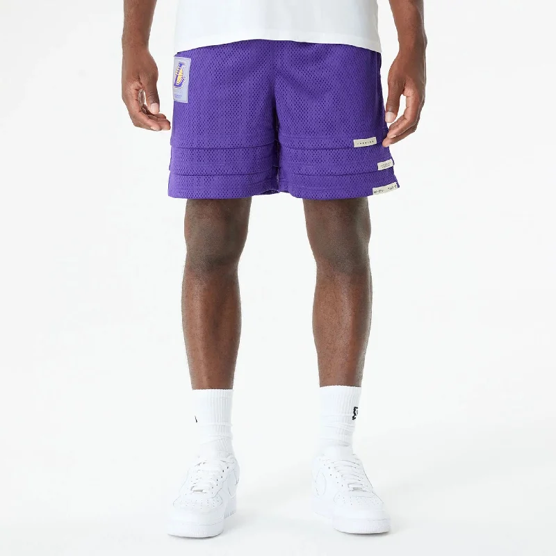 Men's Pants with Water-Resistant FabricLA Lakers Bristol Studio x NBA Purple Shorts