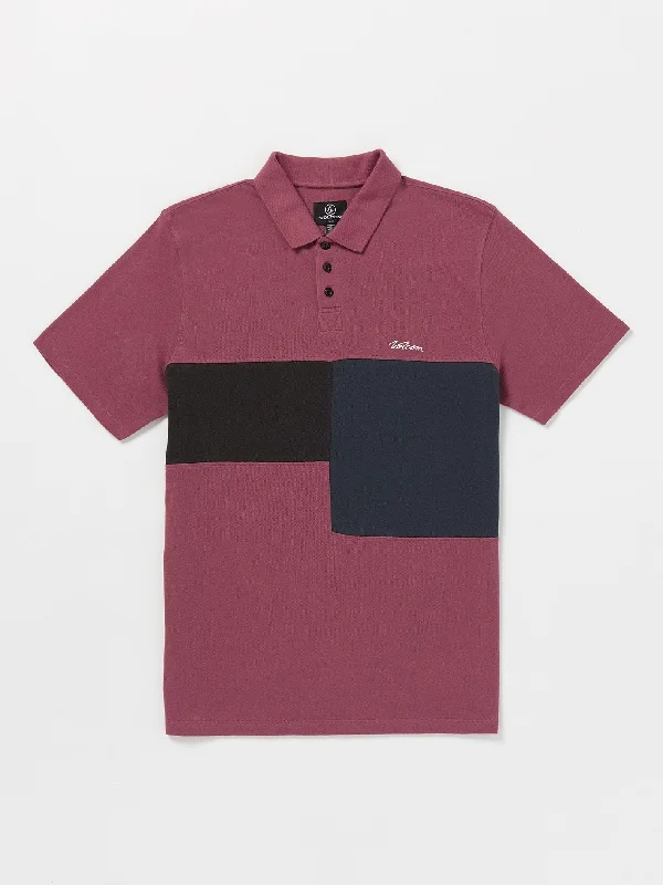 Classic Blue Men's JeansStoney Baloney Polo Short Sleeve Shirt - Oxblood