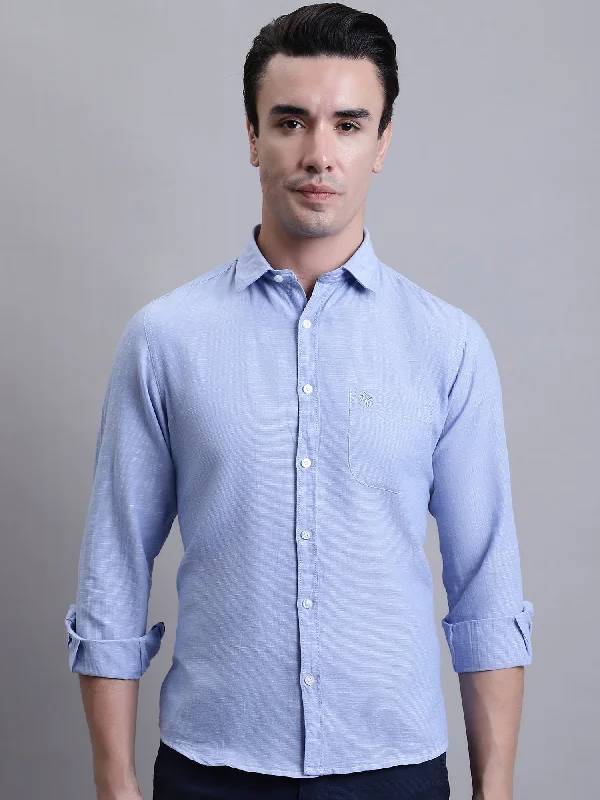Men's Custom Dress Shirts for a Personalized FitMen's Sky Blue Casual Plain Full Sleeve Shirt Men's Custom Dress Shirts for a Personalized FitMen's Sky Blue Casual Plain Full Sleeve Shirt