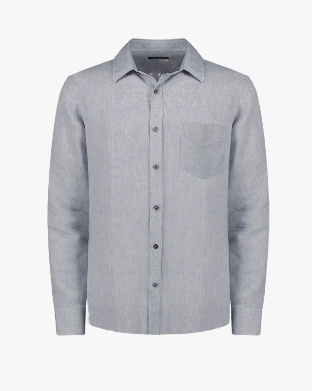 Breathable Men's Linen ShirtsLinen Chambray Arrowhead Shirt