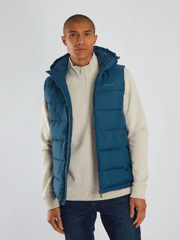 Practical Men's RaincoatsTate Gilet Midnight Teal