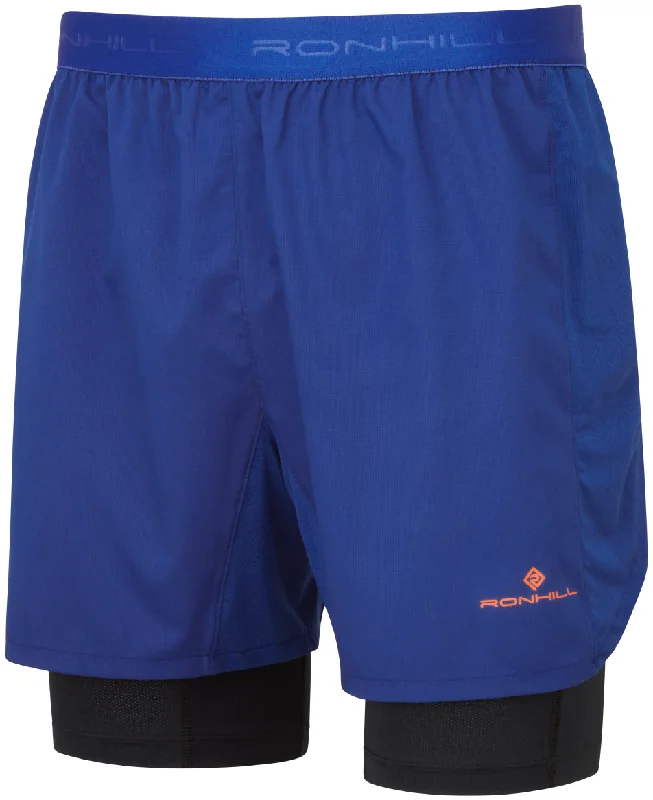 Men's Button-Fly Pants for a Traditional TouchRonhill Tech Twin 2 In 1 Mens Running Shorts - Blue Men's Button-Fly Pants for a Traditional TouchRonhill Tech Twin 2 In 1 Mens Running Shorts - Blue