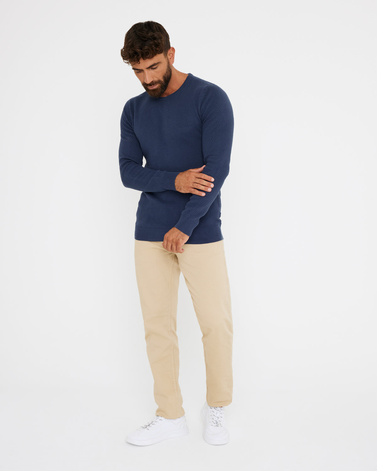 Warm Men's Fleece-Lined PantsPantalón Largo Jean Arena - East