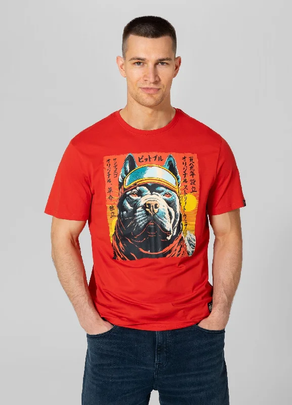 Men's Sleeveless TopsMen's T-Shirt FUJI - Flame red