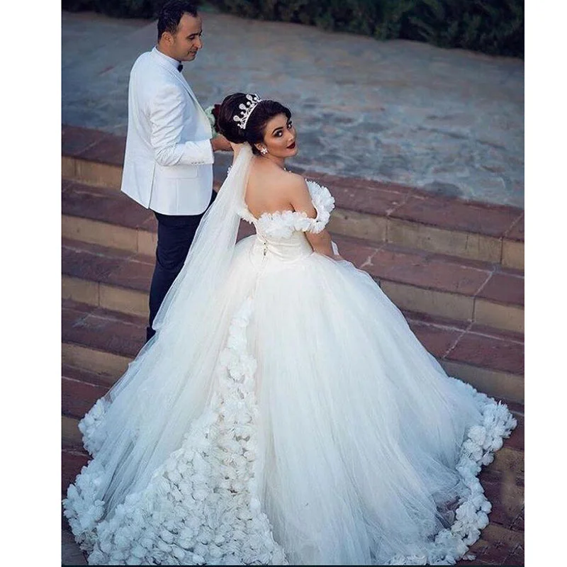 Peplum DressAmazing Off the Shoulder Ivory Wedding dresses With Handmade Flowers Princess Ball Gown Bridal Dresses Peplum DressAmazing Off the Shoulder Ivory Wedding dresses With Handmade Flowers Princess Ball Gown Bridal Dresses