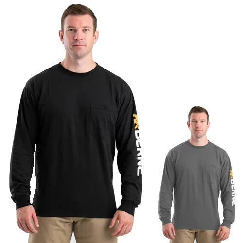 Men's Shirts with Zippered PocketsSignature Long Sleeve Performance T-Shirt