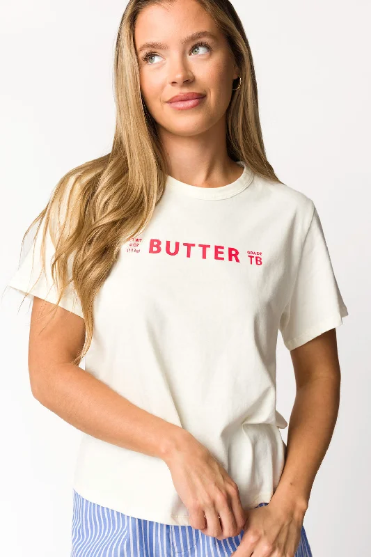 Men's Shirts for HikingButter Graphic T-Shirt in Cream