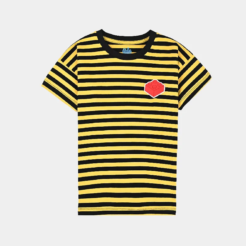 Men's Shirts with Belt LoopsBoys Yarn Dyed T-Shirt H/S-Yellow