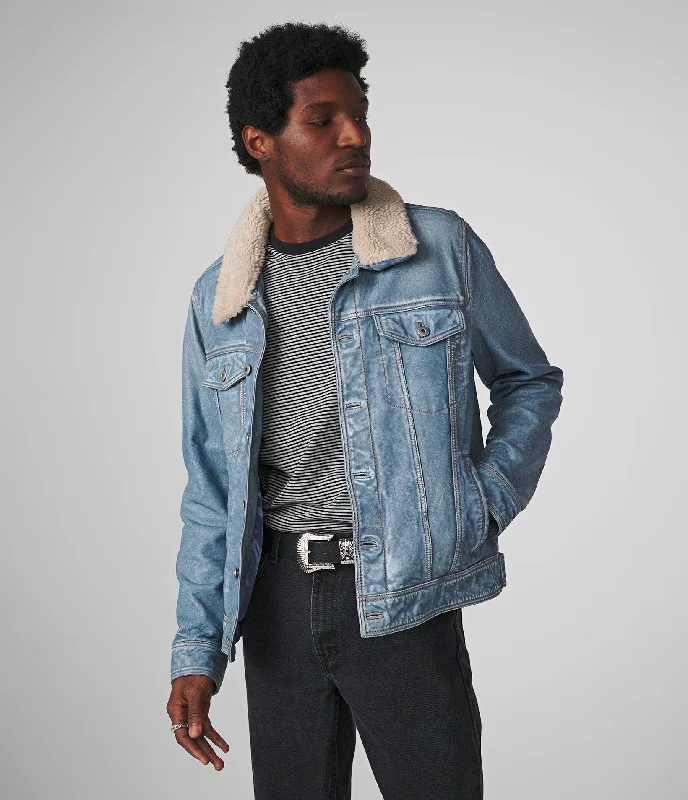 Best Fitting Men's JeansLuxton Denim Leather Jacket With Shearling