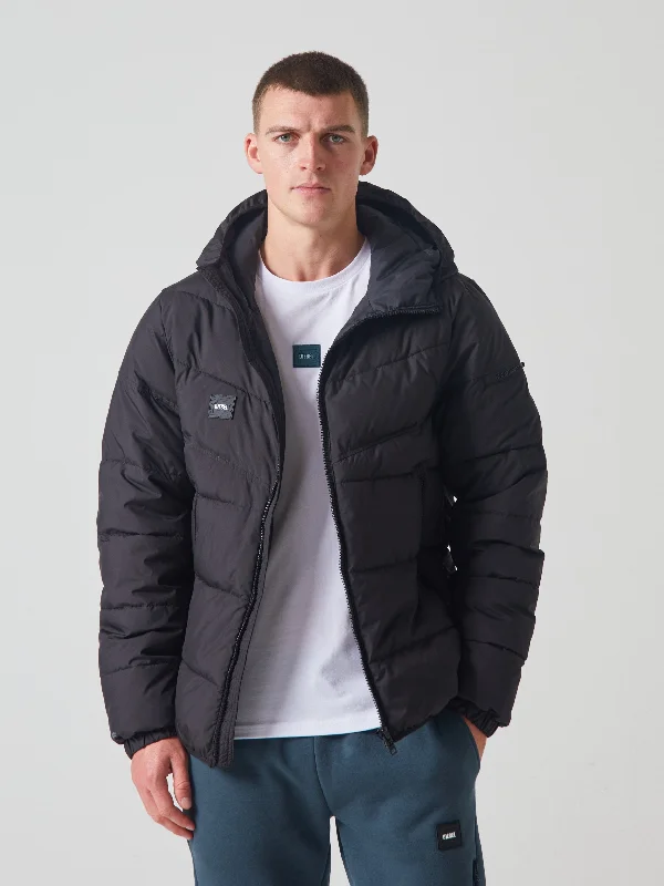 Men's Coats with Convertible CollarsKnox Jacket New Black
