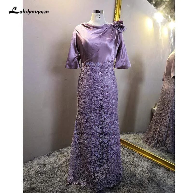 Jersey DressPurple Mother of the Bride Groom Dresses Mermaid