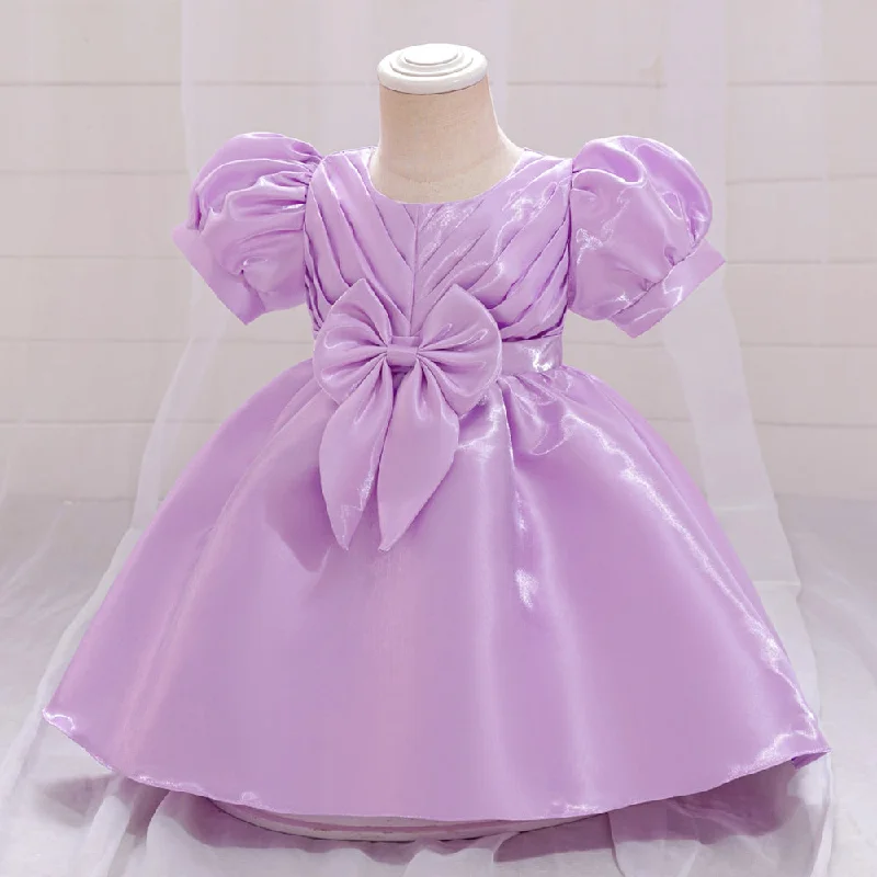 women's everyday dressesBall Gown Scoop Puff Sleeves Flower Girl Dresses with Ruched women's everyday dressesBall Gown Scoop Puff Sleeves Flower Girl Dresses with Ruched