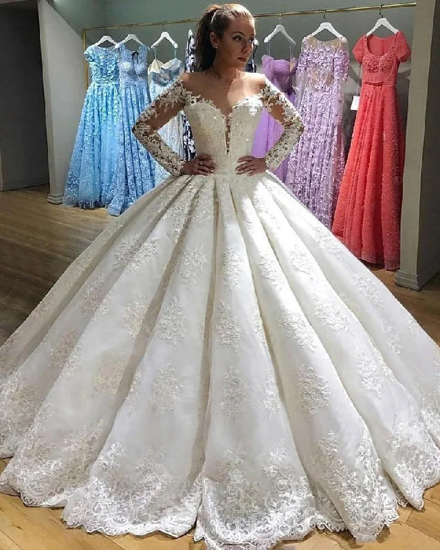 women's velvet dressesLuxury Lace Wedding Dress Princess Ball Gown White Bridal Gown with Long Sleeves WD626 women's velvet dressesLuxury Lace Wedding Dress Princess Ball Gown White Bridal Gown with Long Sleeves WD626