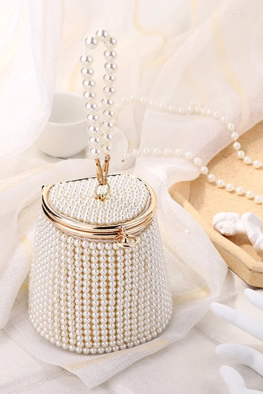 women's custom dressesPortable Pearl Evening Bag