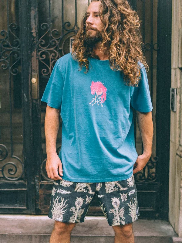 Men's Jeans for a Night OutFeatured Artist Tetsunori Short Sleeve Tee - Tidal Blue