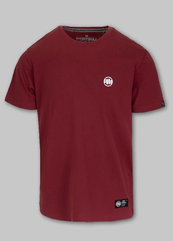 Men's Shirts with Abstract DesignsMen's T-Shirt SMALL LOGO - Burgundy