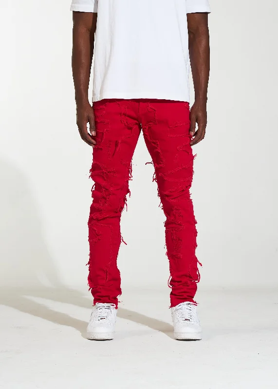 Authentic Men's Denim JeansEdison Denim (Red)