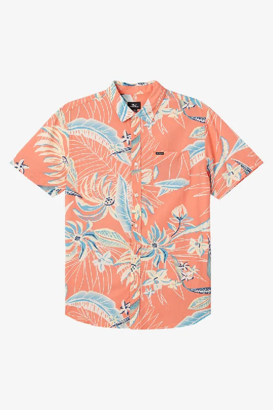 Versatile Men's Short-Sleeve ShirtsO'Neill Oasis Eco Standard S/S Shirt-Coral