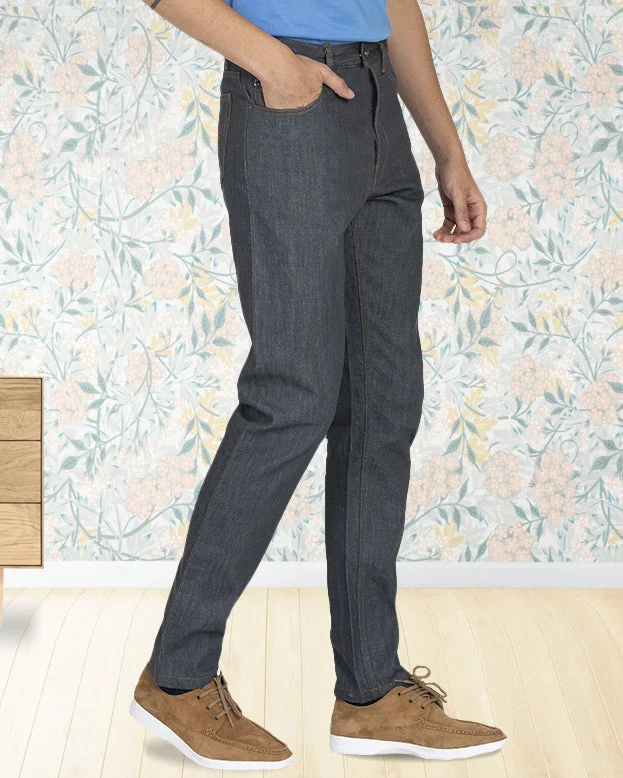 Fashionable Men's JeansLuxire Selvedge: Grey Jeans