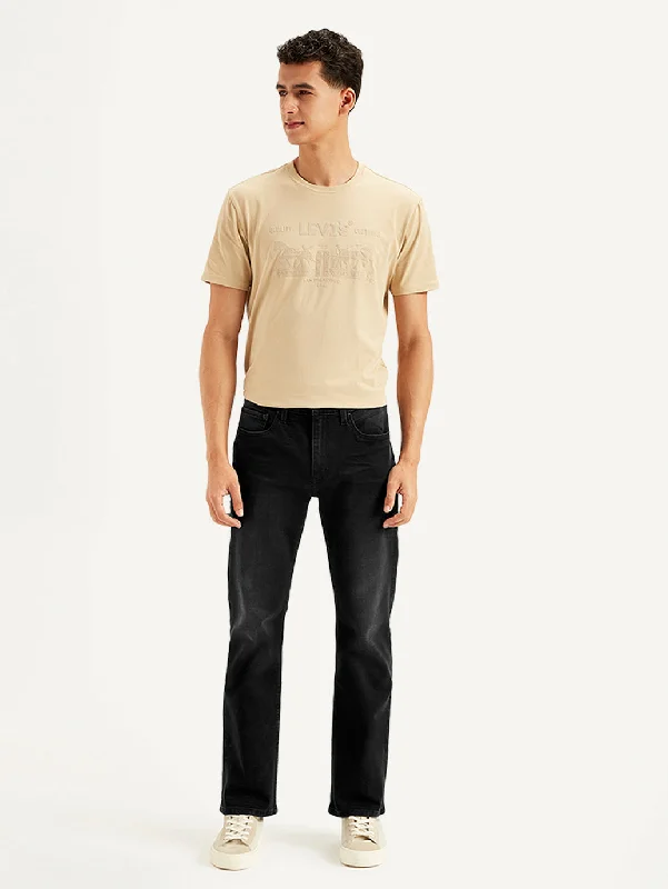 Men's Jeans Made from Recycled MaterialsMen's 527 Slim Bootcut Fit Black Jeans