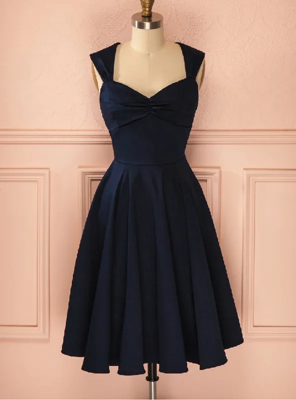 women's unique dressesCheap Short Blue Chiffon homecoming dresses