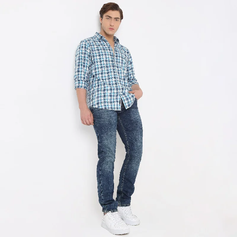 Men's Versatile Dress Shirts for Multiple OccasionsRegular Fit Checkered Shirt