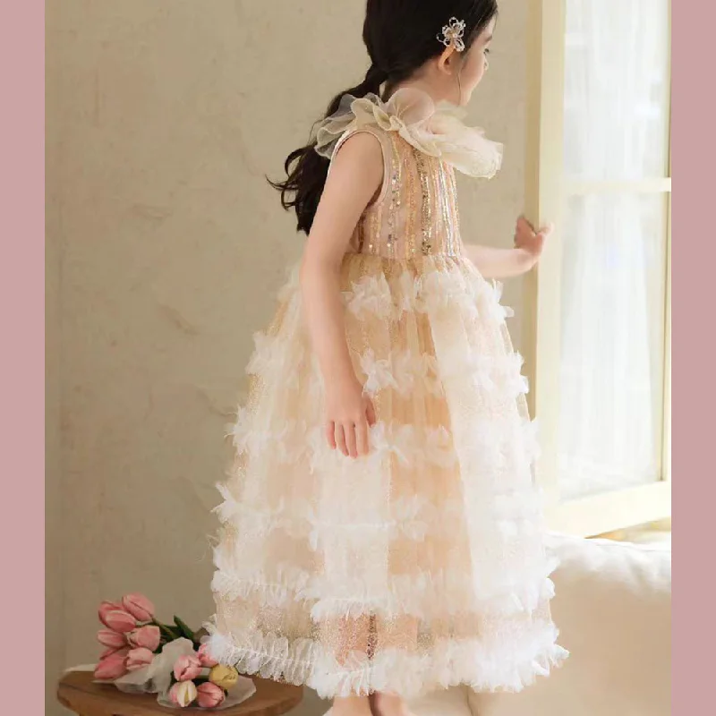Button-Down DressJill Wish Elegant Champagne Dress Lithe for Baby Kid Princess Birthday Wedding Party Children Holiday Fairy Daily Gown 2024 J031 Button-Down DressJill Wish Elegant Champagne Dress Lithe for Baby Kid Princess Birthday Wedding Party Children Holiday Fairy Daily Gown 2024 J031