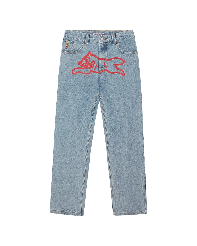 Jeans for Men with a Big BellyRunning Dog Double Scoop Denim Pant