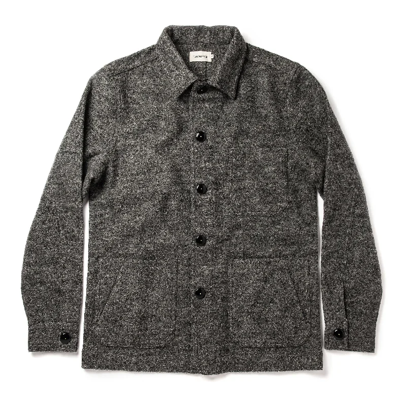 Casual Men's Bomber JacketsThe Ojai Jacket in Charcoal Wool