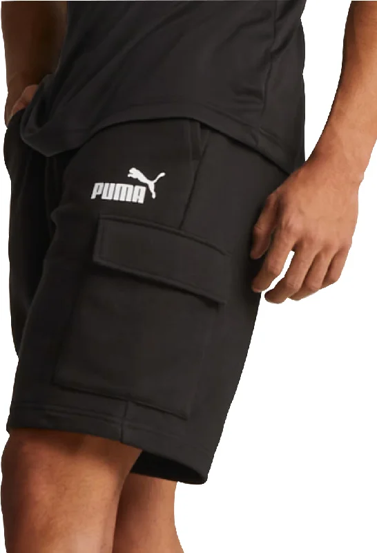 Men's Pants with Functional PocketsPuma Essentials Cargo Mens Shorts - Black