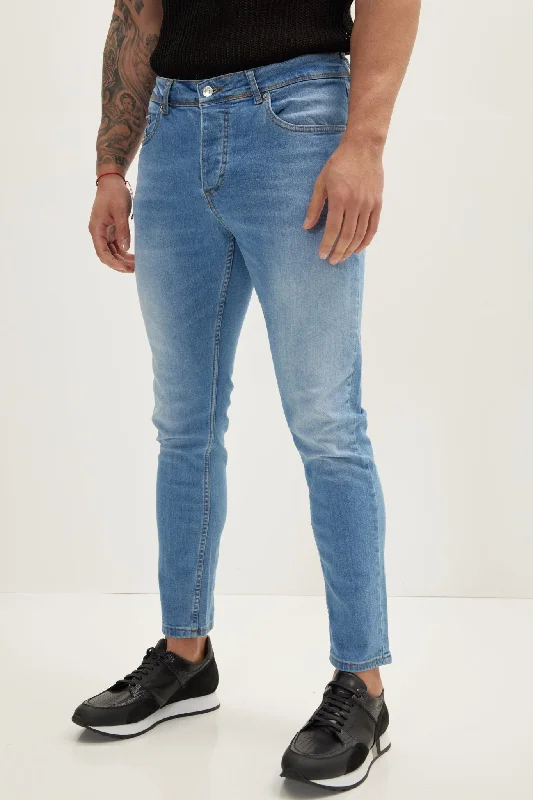 Affordable Designer Men's JeansClassic Slim Fit Jean - Ice Blue