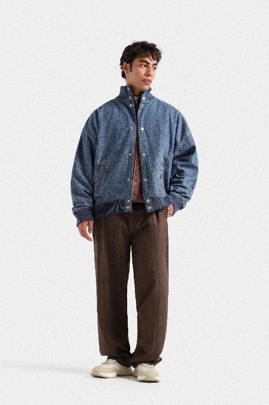 Men's Coats for LayeringDenim Bomber Jacket