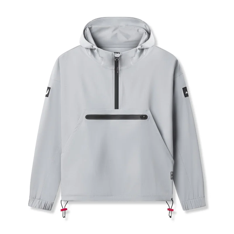 Men's Coats with Hoods0717. Weather-Ready Anorak Jacket - Slate Grey "Patch"