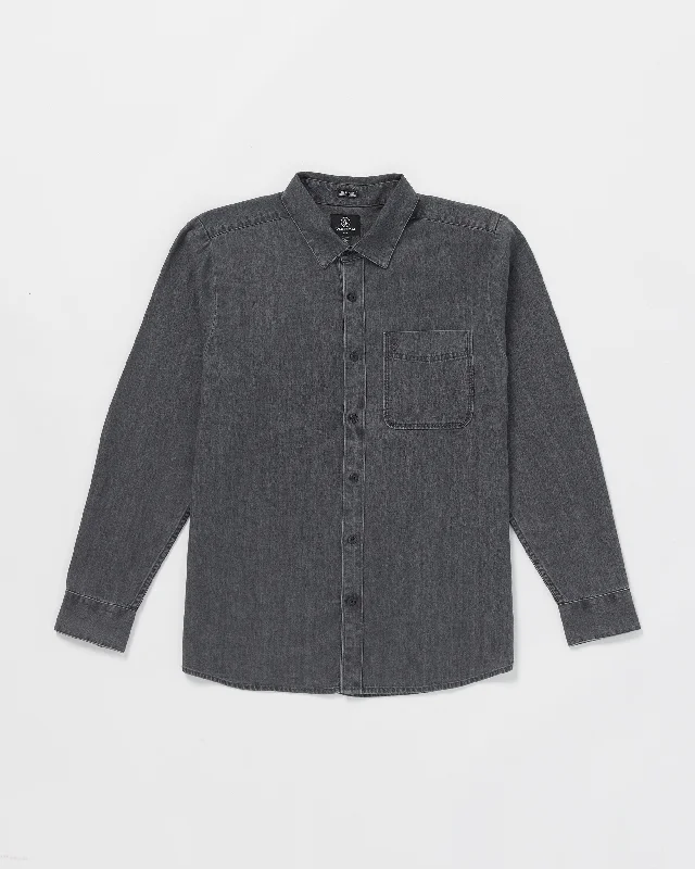 Slim-Fit Men's JeansDate Knight Long Sleeve Shirt - Stealth