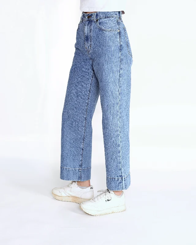 Oversized Relaxed-Fit Men's JeansStokes | Station Stripe