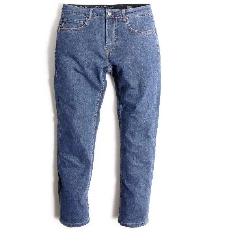 High-Quality Ripped Men's JeansRegular Fit Jeans Vintage Wash