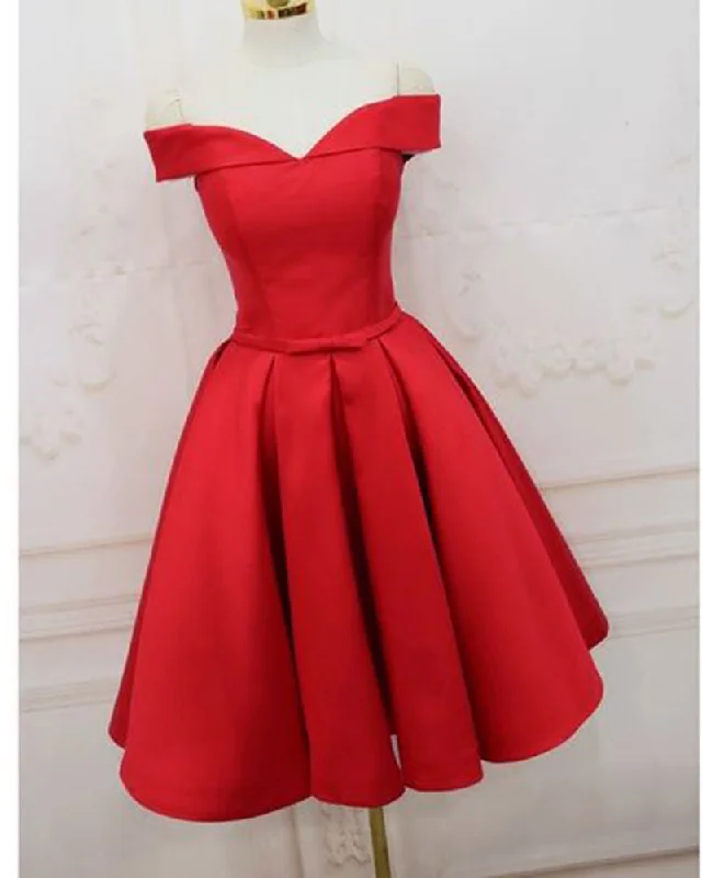 Sheath DressRed Short Homecoming Dress for Teens Student Formal Grade Dress Short Cocktail Dress