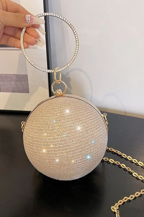 women's stretchy dressesUnique Diamonds Evening Circle Bag