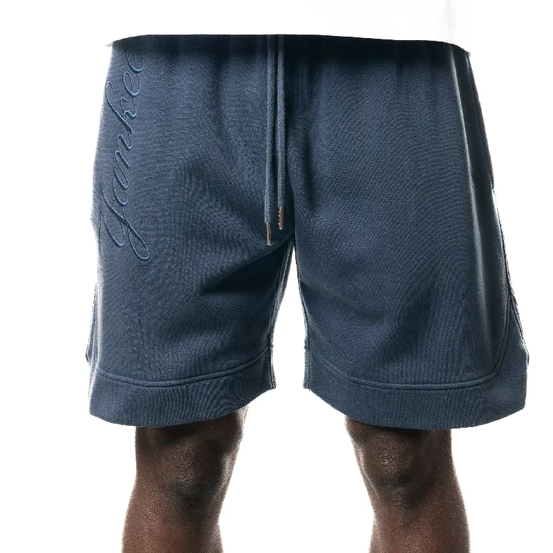 Men's Tapered Pants for a Slimming EffectNew York Yankees New Era Australia Dark Blue Fleece Shorts Men's Tapered Pants for a Slimming EffectNew York Yankees New Era Australia Dark Blue Fleece Shorts