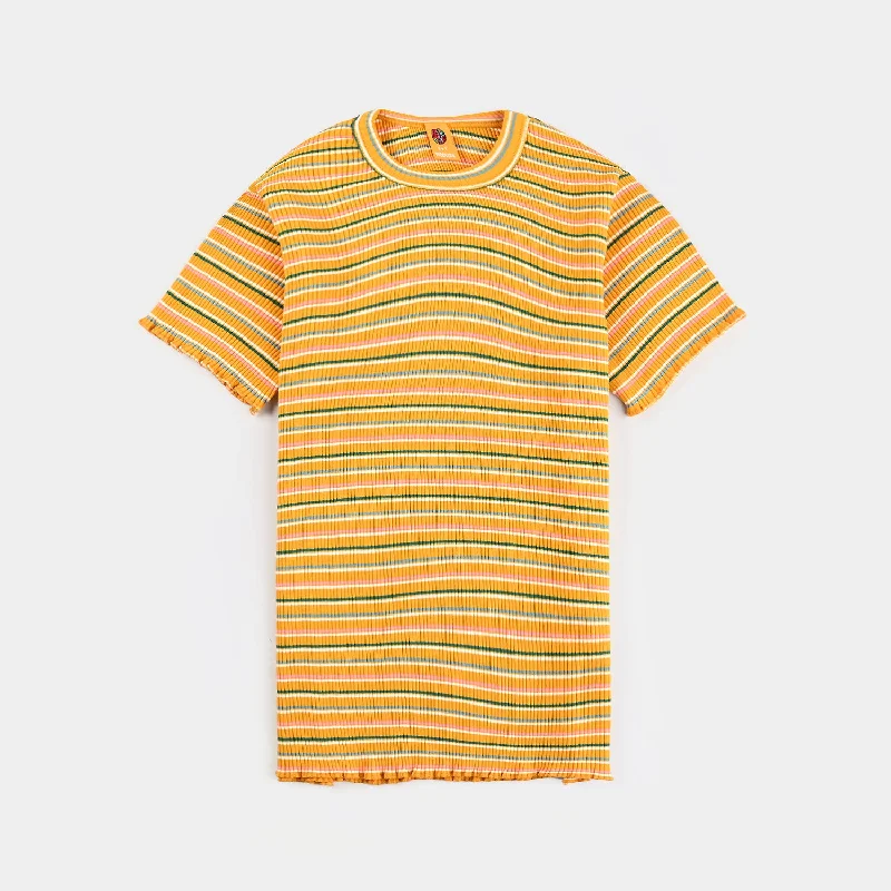 Men's Shirts with Patch PocketsGirls Yard Dyed Rib T-Shirt H/S-Lit Yellow