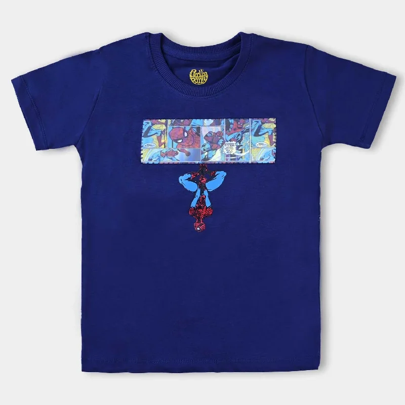 Men's Long-Sleeved ShirtsBoys Cotton Jersey T-Shirt H/S Character | NAVY