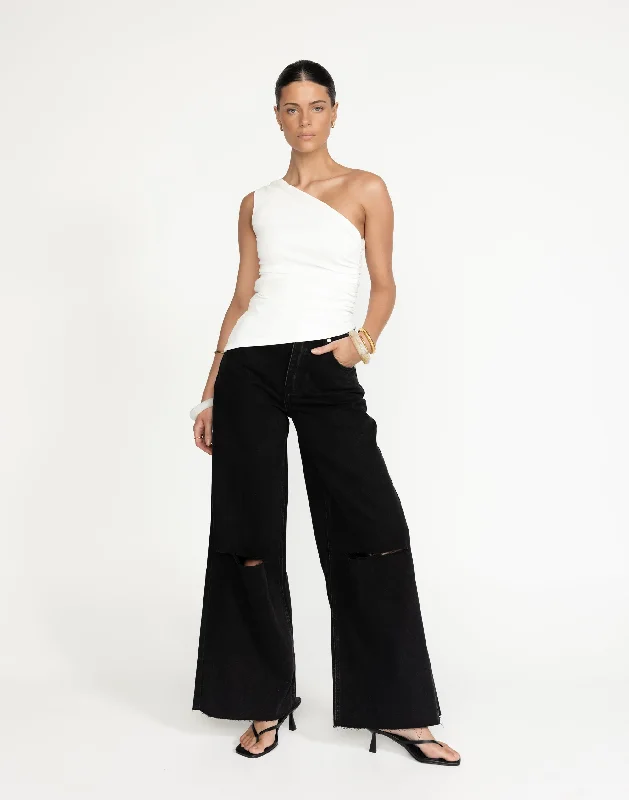 Men's Jeans with RipsJacob Jeans (Vintage Black)