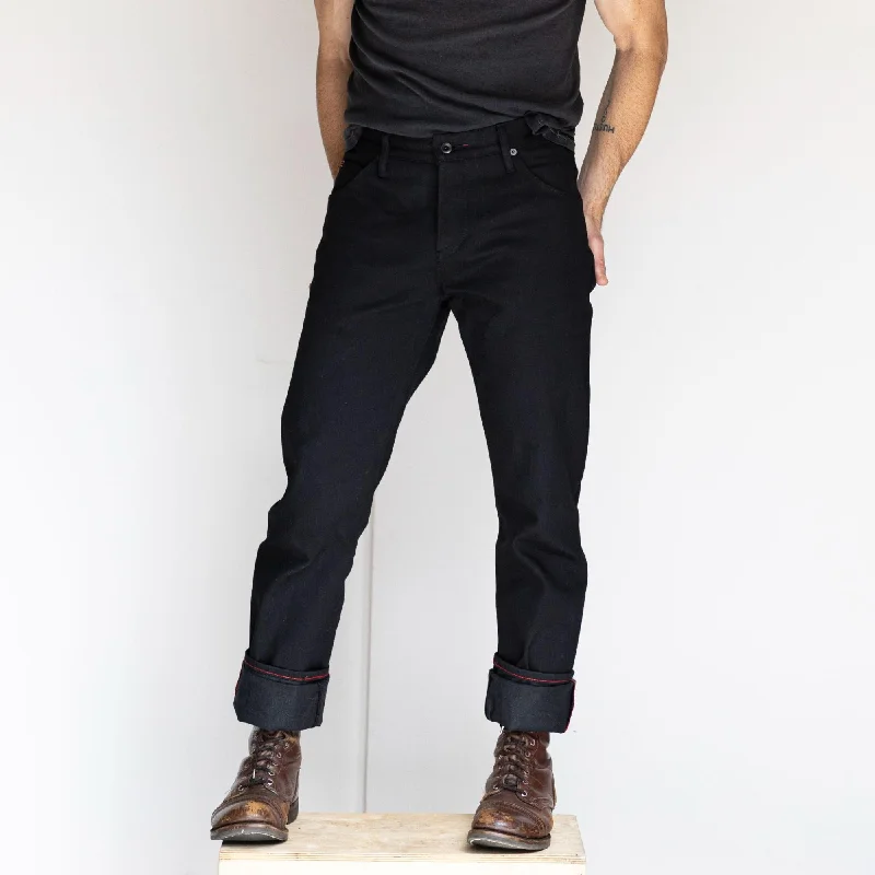 Hipster Skinny Men's JeansJones: Selvage Raw | Black Vidalia